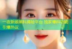一夜新娘黑料揭秘平台 独家爆料功能引爆热议