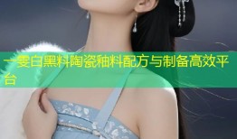 一雯白黑料陶瓷釉料配方与制备高效平台