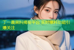 丁一晨黑料揭秘平台 实时爆料功能引爆关注