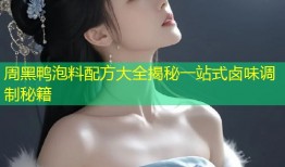 周黑鸭泡料配方大全揭秘一站式卤味调制秘籍