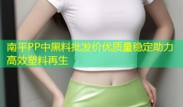 南平PP中黑料批发价优质量稳定助力高效塑料再生
