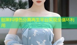 刨黑料绿色分离再生平台实现全循环利用