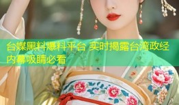 台媒黑料爆料平台 实时揭露台湾政经内幕吸睛必看