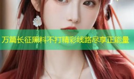 万篇长征黑料不打精彩线路尽享正能量