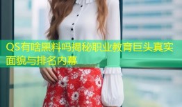 QS有啥黑料吗揭秘职业教育巨头真实面貌与排名内幕