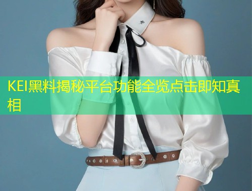 KEI黑料揭秘平台功能全览点击即知真相