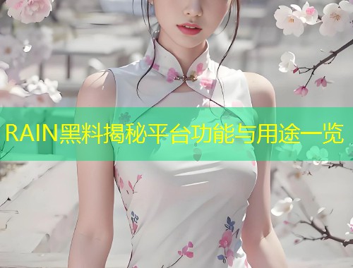 RAIN黑料揭秘平台功能与用途一览