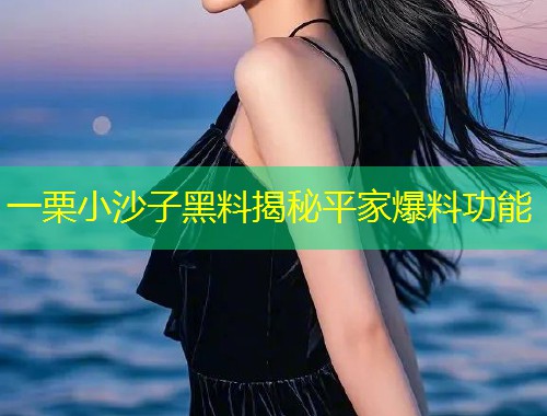 一栗小沙子黑料揭秘平家爆料功能
